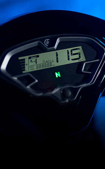 Tablero digital de la Yamaha Crypton Finn